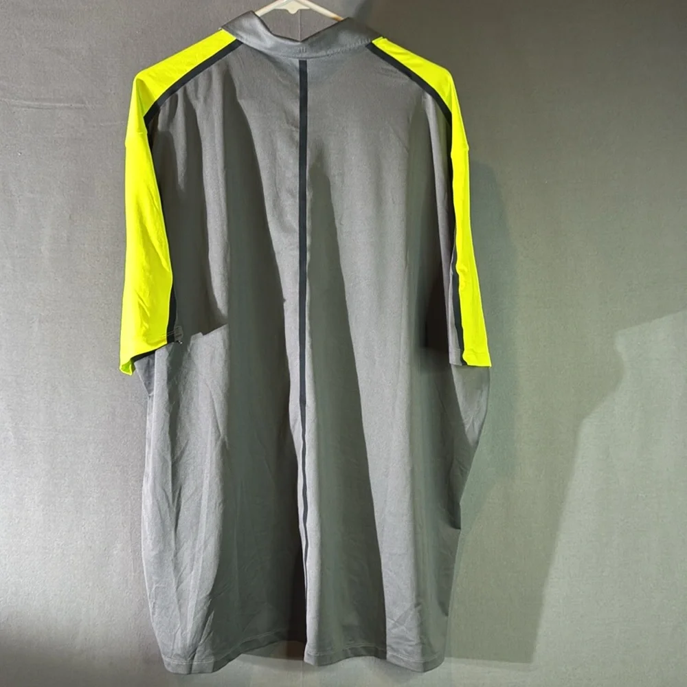 Nike Yellow and Gray Polo Shirt Performance Design‎ size men’s XXL